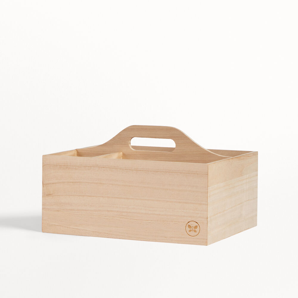 Paulownia Wood Caddy - Medium